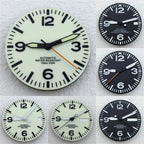 29mm Luminous Dial & Hands Set - Black/White - NH34/NH35/NH36 Movements - STRAPS