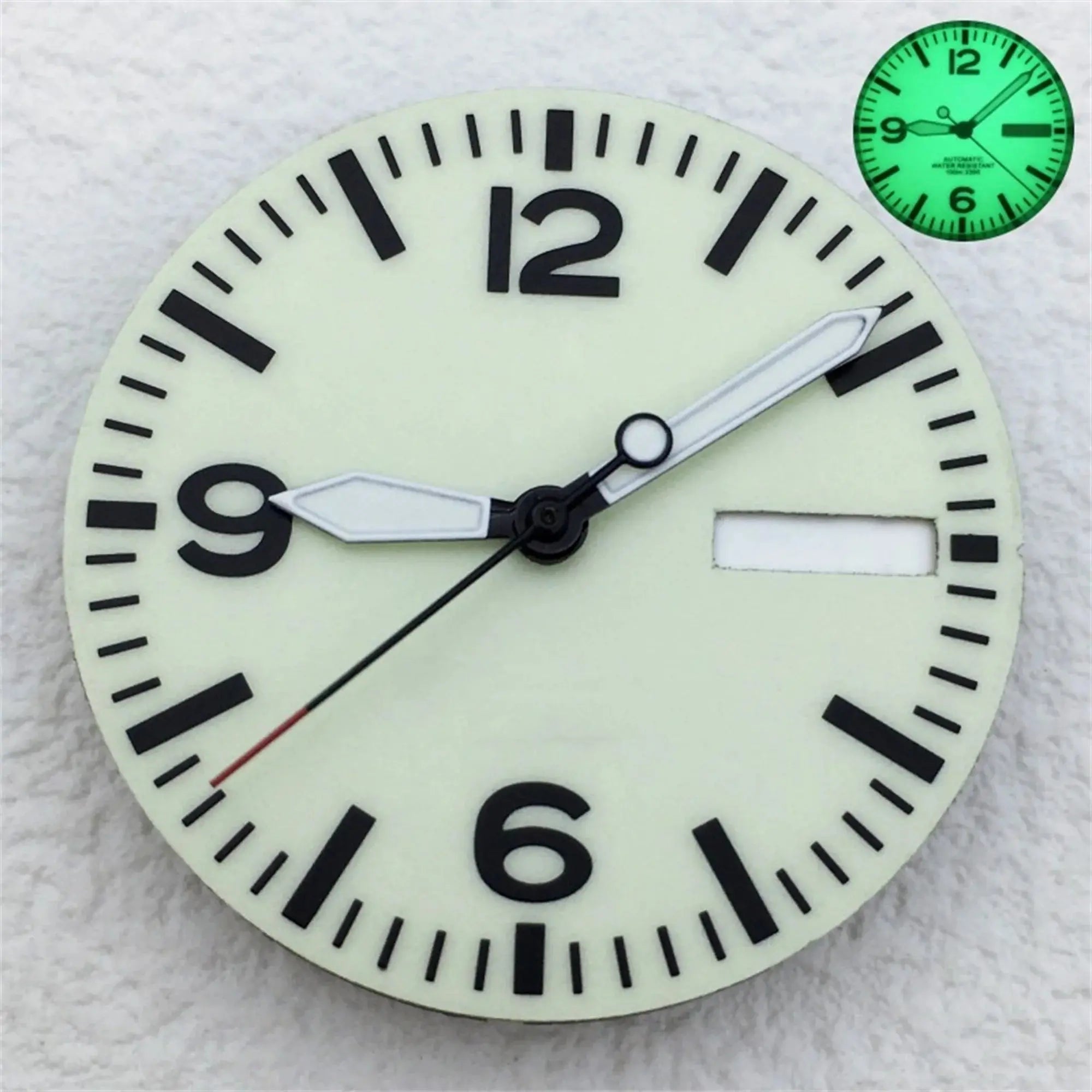 29mm Luminous Dial & Hands Set - Black/White - NH34/NH35/NH36 Movements - STRAPS