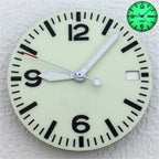 29mm Luminous Dial & Hands Set - Black/White - NH34/NH35/NH36 Movements - STRAPS