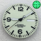 29mm Luminous Dial & Hands Set - Black/White - NH34/NH35/NH36 Movements - STRAPS