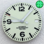 29mm Luminous Dial & Hands Set - Black/White - NH34/NH35/NH36 Movements - STRAPS