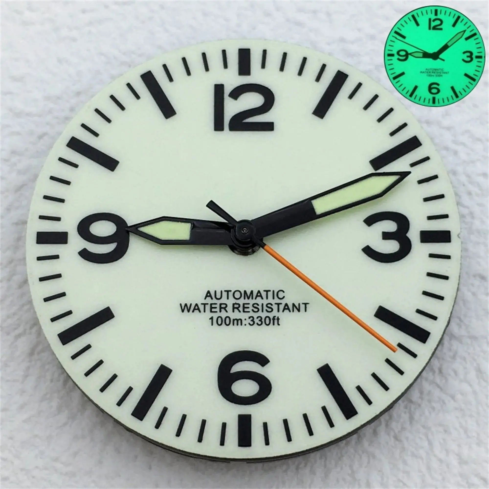 29mm Luminous Dial & Hands Set - Black/White - NH34/NH35/NH36 Movements - STRAPS