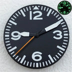 29mm Luminous Dial & Hands Set - Black/White - NH34/NH35/NH36 Movements - STRAPS