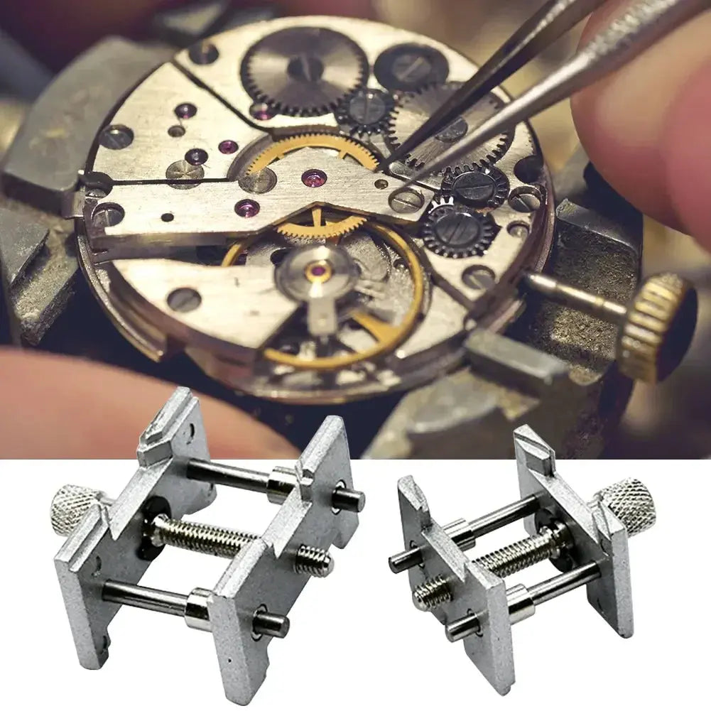 2pcs Universal 2-in-1 Watch Movement Holder & Case Clamp - Watchmaker ...