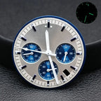 32.5mm Green Luminous Dial & Hands for VK63 Movement, Watch Accessory Set - STRAPS