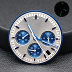 32.5mm Green Luminous Dial & Hands for VK63 Movement, Watch Accessory Set - STRAPS