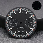 32.5mm Green Luminous Dial & Hands for VK63 Movement, Watch Accessory Set - STRAPS