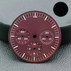 32.5mm Green Luminous Dial & Hands for VK63 Movement, Watch Accessory Set - STRAPS