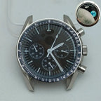 39.7mm Stainless Steel Watch Case for VK63 Movement, 20mm Lug, 32.5mm Dial - STRAPS