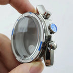 39.7mm Stainless Steel Watch Case for VK63 Movement, Sapphire Glass, 20mm Lug - STRAPS