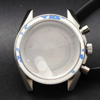 39.7mm Stainless Steel Watch Case for VK63 Movement, Sapphire Glass, 20mm Lug - STRAPS