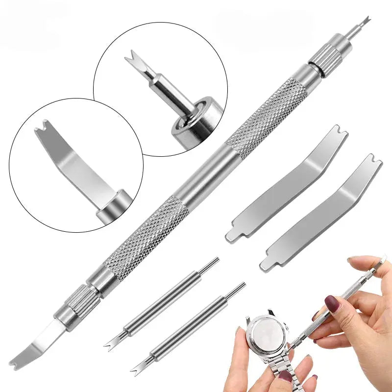 5pc Adjustable Metal Watch Band Link Remover Pin Set - STRAPS