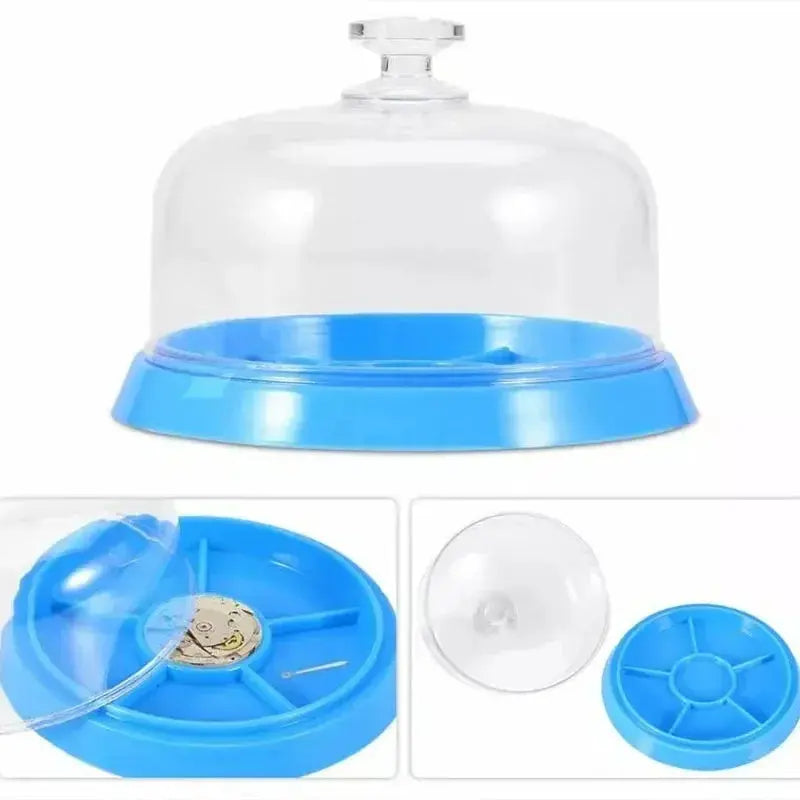 6-Slot Watch Dust Cover Tray - Movement Repair Tool, Jewelry Protector - 10.5cm - Watchmaker Tool - STRAPS