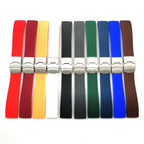 8mm 20mm 22mm 24mm Quick Release Silicone Watchband for Huawei, Fossil, Seiko & More STRAPS