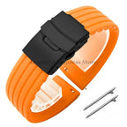 8mm 20mm 22mm 24mm Quick Release Silicone Watchband for Huawei, Fossil, Seiko & More STRAPS