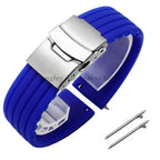8mm 20mm 22mm 24mm Quick Release Silicone Watchband for Huawei, Fossil, Seiko & More STRAPS