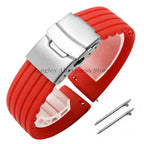 8mm 20mm 22mm 24mm Quick Release Silicone Watchband for Huawei, Fossil, Seiko & More STRAPS
