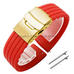 8mm 20mm 22mm 24mm Quick Release Silicone Watchband for Huawei, Fossil, Seiko & More STRAPS