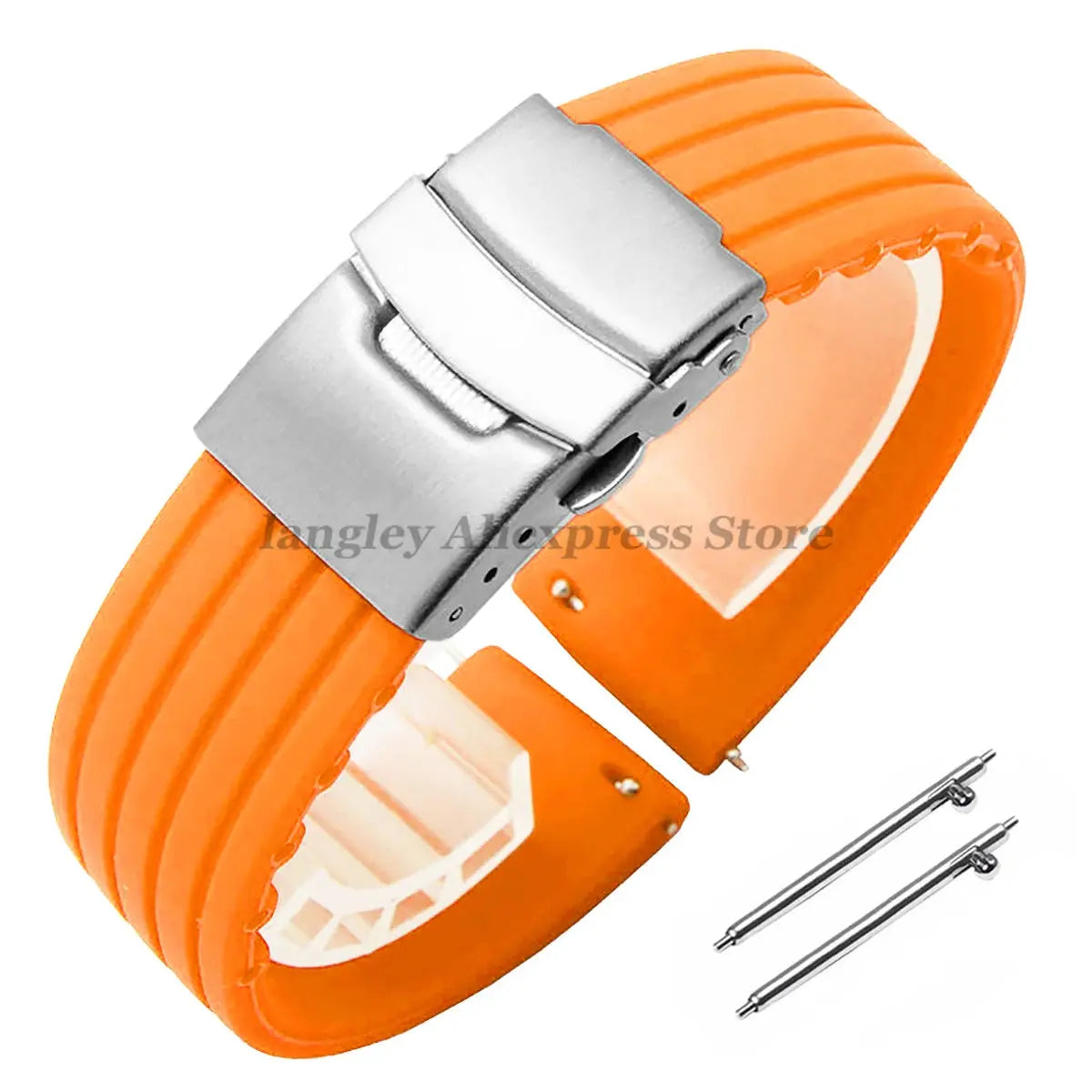 8mm 20mm 22mm 24mm Quick Release Silicone Watchband for Huawei, Fossil, Seiko & More STRAPS