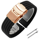 8mm 20mm 22mm 24mm Quick Release Silicone Watchband for Huawei, Fossil, Seiko & More STRAPS