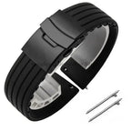 8mm 20mm 22mm 24mm Quick Release Silicone Watchband for Huawei, Fossil, Seiko & More STRAPS