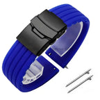 8mm 20mm 22mm 24mm Quick Release Silicone Watchband for Huawei, Fossil, Seiko & More STRAPS