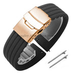 8mm 20mm 22mm 24mm Quick Release Silicone Watchband for Huawei, Fossil, Seiko & More STRAPS