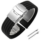 8mm 20mm 22mm 24mm Quick Release Silicone Watchband for Huawei, Fossil, Seiko & More STRAPS