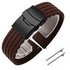 8mm 20mm 22mm 24mm Quick Release Silicone Watchband for Huawei, Fossil, Seiko & More STRAPS