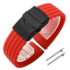 8mm 20mm 22mm 24mm Quick Release Silicone Watchband for Huawei, Fossil, Seiko & More STRAPS