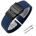 8mm 20mm 22mm 24mm Quick Release Silicone Watchband for Huawei, Fossil, Seiko & More STRAPS