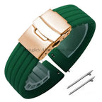 8mm 20mm 22mm 24mm Quick Release Silicone Watchband for Huawei, Fossil, Seiko & More STRAPS