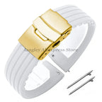 8mm 20mm 22mm 24mm Quick Release Silicone Watchband for Huawei, Fossil, Seiko & More STRAPS