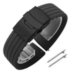 8mm 20mm 22mm 24mm Quick Release Silicone Watchband for Huawei, Fossil, Seiko & More STRAPS