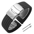8mm 20mm 22mm 24mm Quick Release Silicone Watchband for Huawei, Fossil, Seiko & More STRAPS
