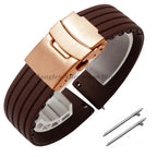 8mm 20mm 22mm 24mm Quick Release Silicone Watchband for Huawei, Fossil, Seiko & More STRAPS