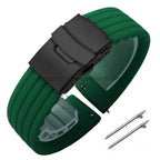 8mm 20mm 22mm 24mm Quick Release Silicone Watchband for Huawei, Fossil, Seiko & More STRAPS