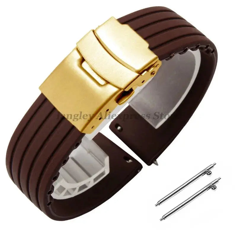 8mm 20mm 22mm 24mm Quick Release Silicone Watchband for Huawei, Fossil, Seiko & More STRAPS