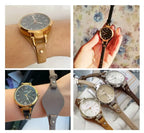 8mm Women’s Genuine Leather Watch Strap Bracelet Soft Cowhide Band for Fossil ES3060, ES3565, ES2830 STRAPS