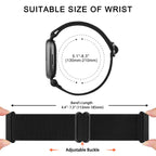 Adjustable Elastic Nylon Strap for Fitbit Versa 3/4, Sense & Sense 2 – Comfortable & Breathable - STRAPS