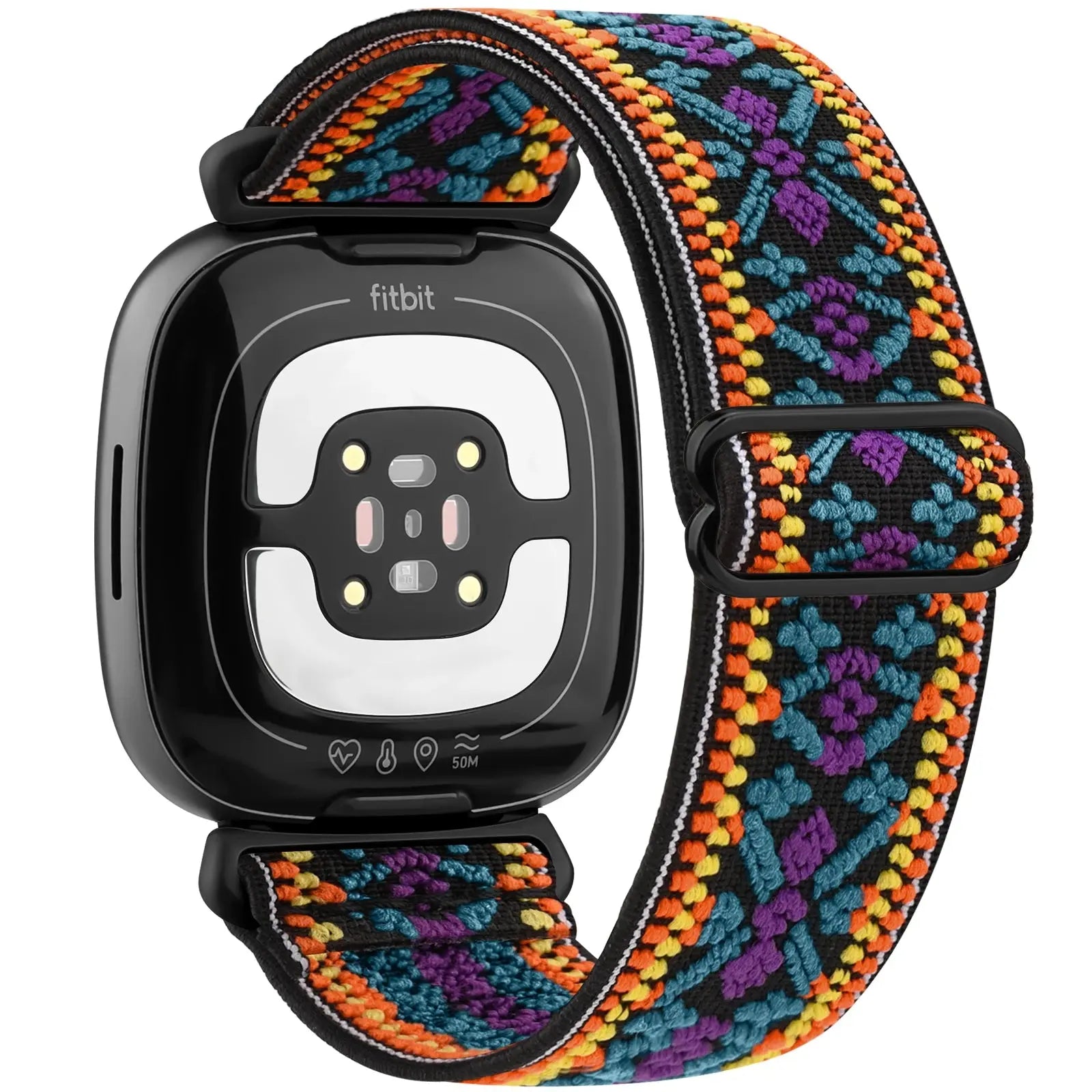 Adjustable Elastic Nylon Strap for Fitbit Versa 3/4, Sense & Sense 2 – Comfortable & Breathable - STRAPS