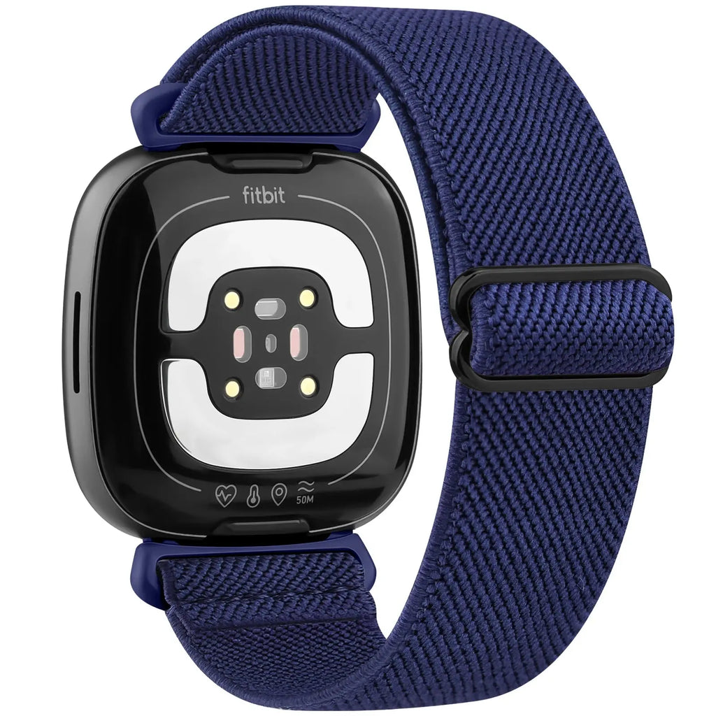 Adjustable Elastic Nylon Strap for Fitbit Versa 3/4, Sense & Sense 2 – Comfortable & Breathable - STRAPS