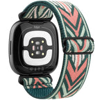 Adjustable Elastic Nylon Strap for Fitbit Versa 3/4, Sense & Sense 2 – Comfortable & Breathable - STRAPS