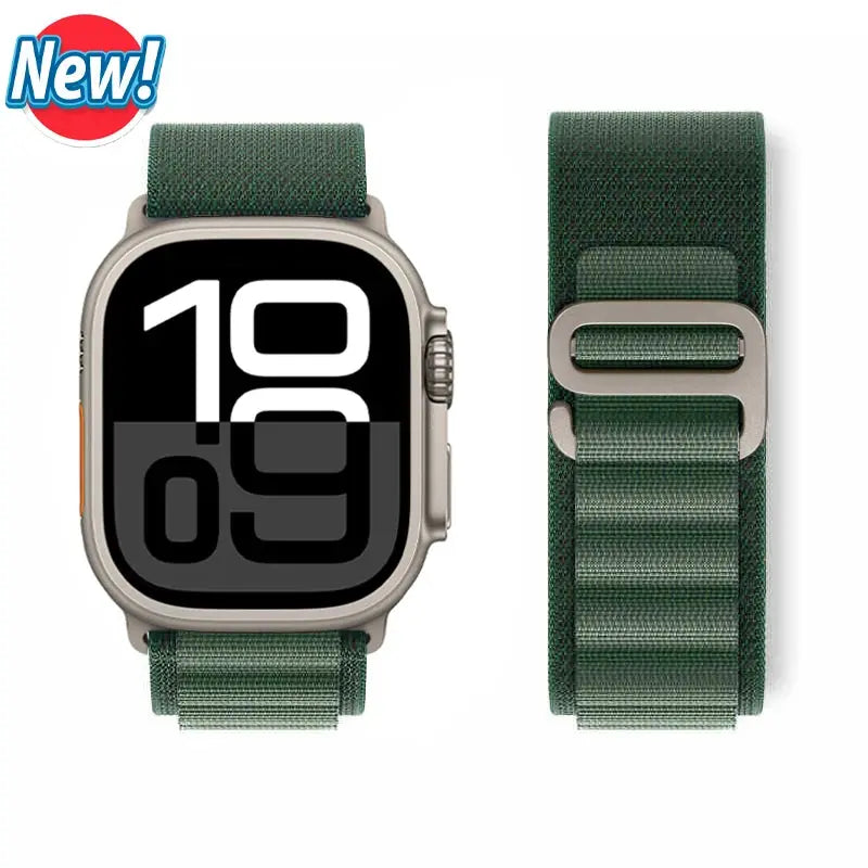Alpine Loop Strap for Apple Watch Ultra 2/10/9/SE/8/7/6/5/4/3/2/1 - 38-49mm - Nylon Band - STRAPS