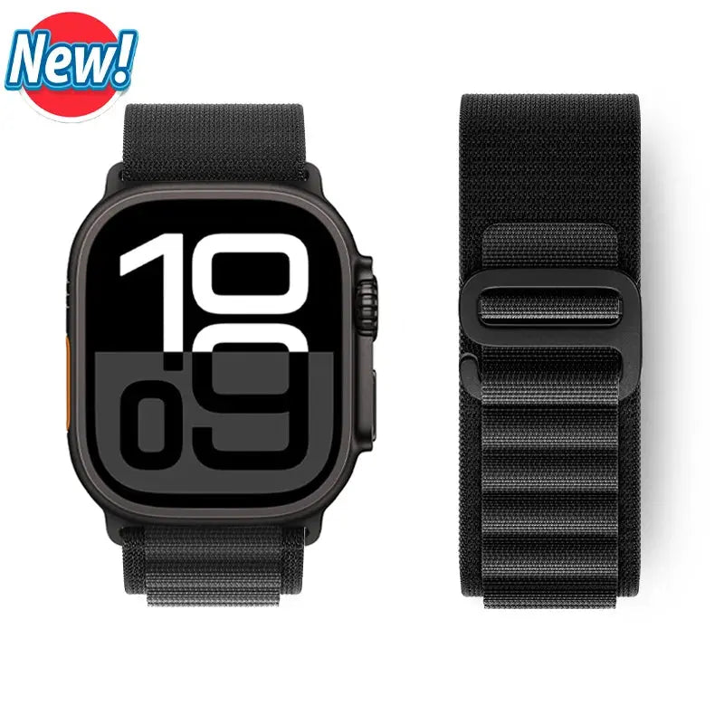Alpine Loop Strap for Apple Watch Ultra 2/10/9/SE/8/7/6/5/4/3/2/1 - 38-49mm - Nylon Band - STRAPS