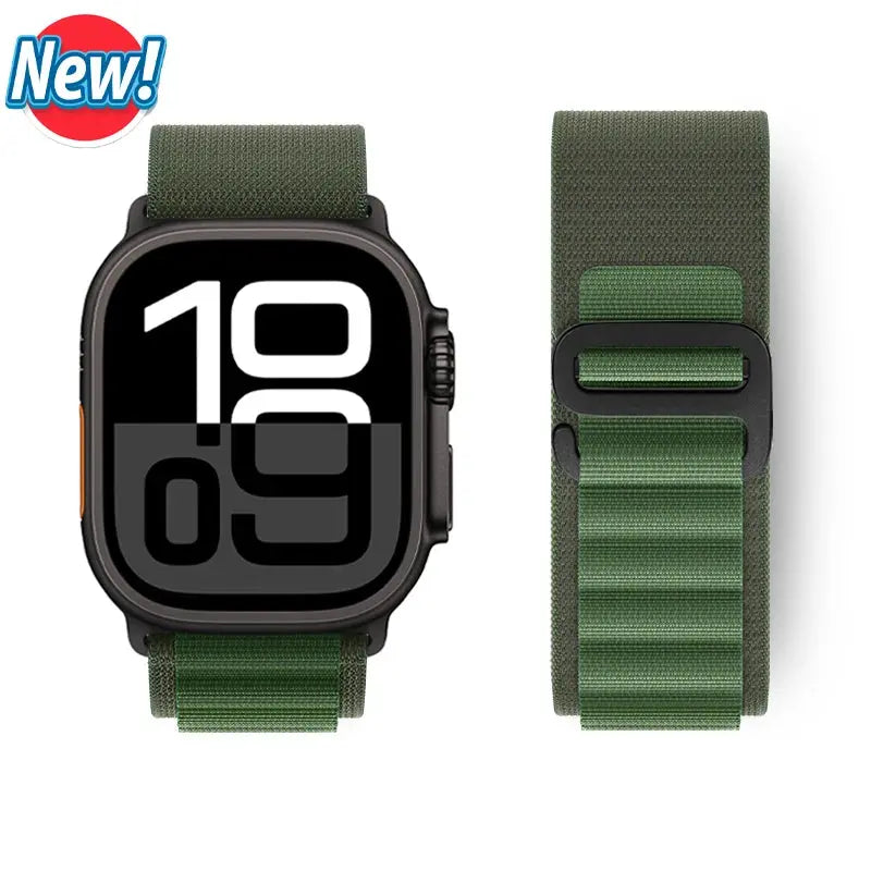 Alpine Loop Strap for Apple Watch Ultra 2/10/9/SE/8/7/6/5/4/3/2/1 - 38-49mm - Nylon Band - STRAPS