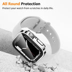 Apple Watch 10 Case w/ Tempered Glass - 40-49mm - Series 7/8/9/SE/6/5/4/Ultra 2 - STRAPS