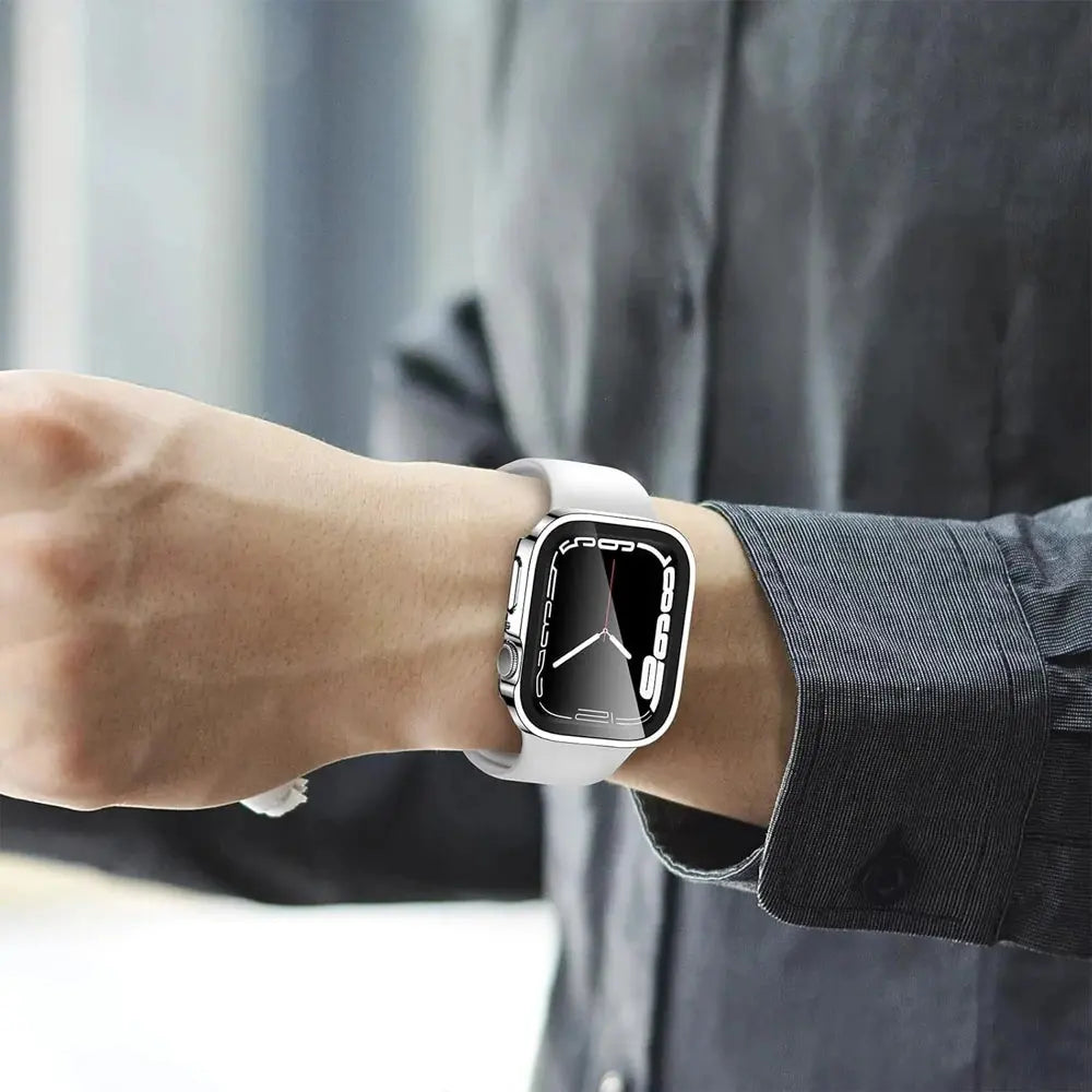 Apple Watch 10 Case w/ Tempered Glass - 40-49mm - Series 7/8/9/SE/6/5/4/Ultra 2 - STRAPS