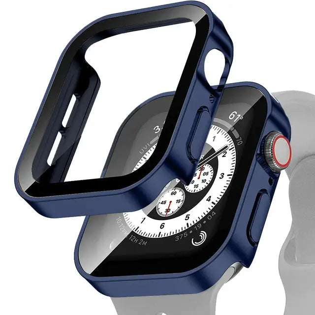 Apple Watch 10 Case w/ Tempered Glass - 40-49mm - Series 7/8/9/SE/6/5/4/Ultra 2 - STRAPS