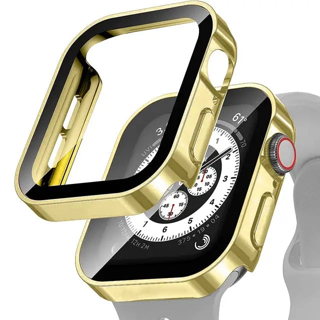 Apple Watch 10 Case w/ Tempered Glass - 40-49mm - Series 7/8/9/SE/6/5/4/Ultra 2 - STRAPS